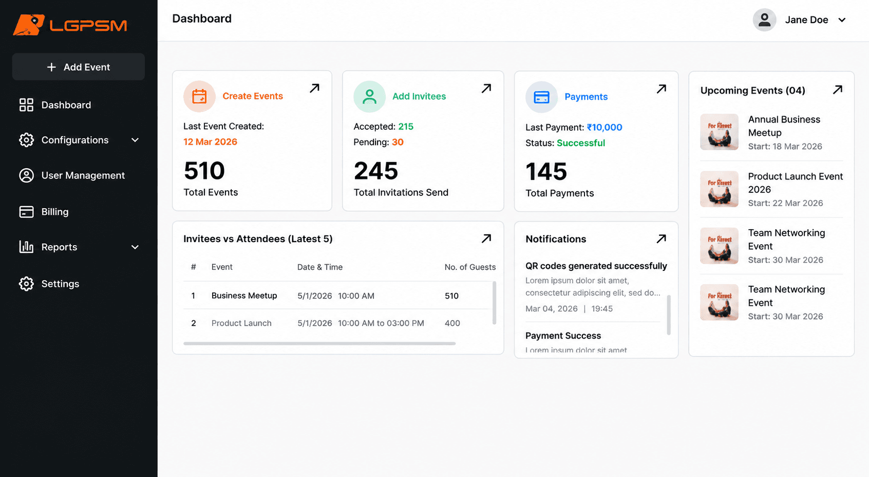 LGPSM Interactive App Dashboard Preview